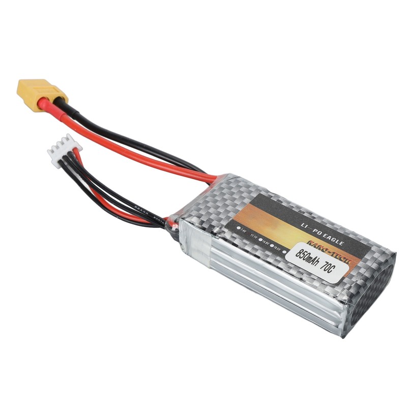 Drone Lithium Battery 11.1V 3S 850mah with XT60 Plug RC