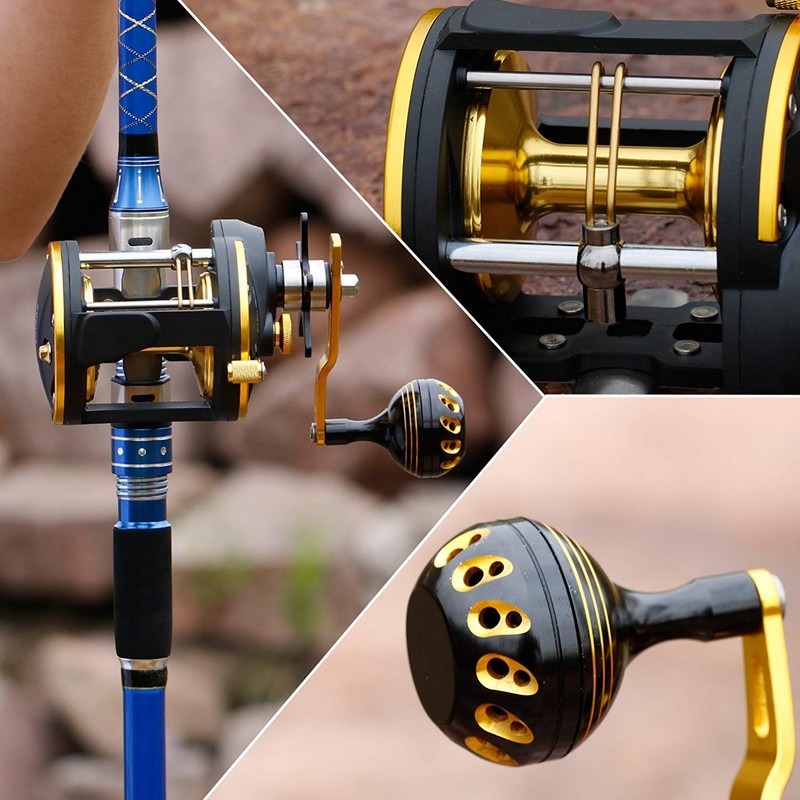 Burning Shark Towing Reel Salt Spirit Level Wind Rollers Boat