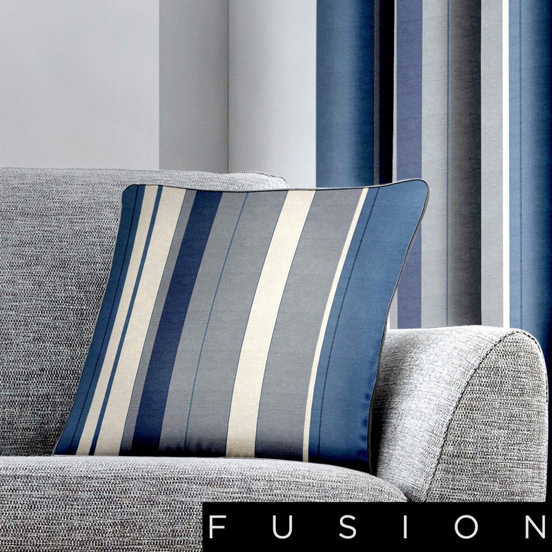 Fusion - Whitworth Stripe - 100% Cotton Cushion Cover -
