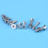 Paquete de 440 Piezas M3 M4 M5 Tornillos Hexagonales de