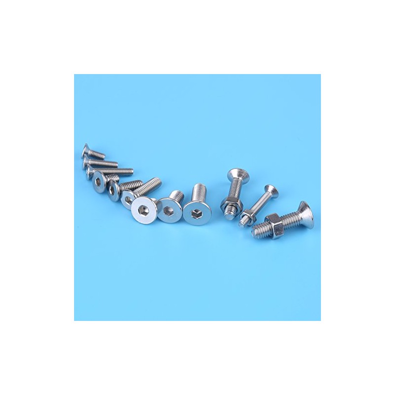 Paquete de 440 Piezas M3 M4 M5 Tornillos Hexagonales de