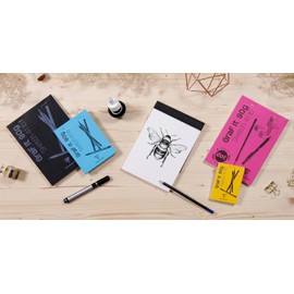 Clairefontaine - Ref 96844C - Graf'It Drawing Sketchbook (80 Sheets) - A4 (210 x 297mm) in Size, 90gsm Drawing Paper, Micro-Perforated Sheets, DotGrid Paper - Black Cover