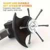 Steel Wire Wheel Grass Trimmer Head, Lightweight Lawn Mower Attachment,
