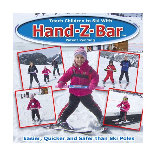 Geospace Hand-Z-BAR Kids Downhill Ski Trainer to Learn/Teach Beginner Alpine Skiing
