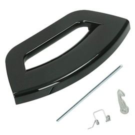 SPARES2GO Black Door Handle for Hotpoint Washing Machine