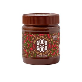 GOOD GOOD No Added Sugar Belgian Choco Hazel Spread - Chocolate Spread with Natural Sweeteners - Gluten Free - Vegetarian Friendly - 12oz / 350g (Pack of 1)