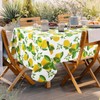 Arquiel Lemon Yellow Rectangular Tablecloth Wipe Clean PVC Waterproof Oilproof