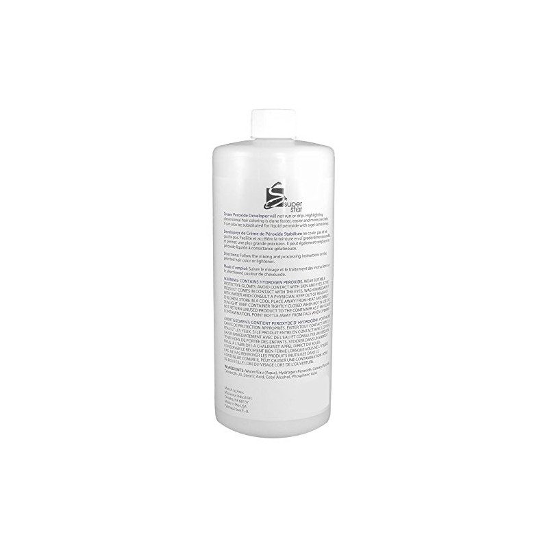 Super Star Cream Peroxide Developer, 4 Ounce