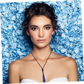 FOMIYES 5pcs Fashion Crystal Necklace for Women Amethyst Pendant Women Jewelry Decorative Necklace Crystal Pendant Jewelry