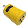 Parkworld 78899 Compact Adapter NEMA L15-30P to 6-20R T-Blade 6-15R