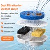 DOOOB Ceramic Dog Water Fountain, 4L/135oz Ceramic Cat Water Fountain