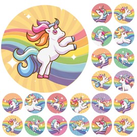 900 Colourful Mini Rainbow Unicorns Dots 10mm Glossy Teacher Reward Stickers Spot Stickers Journal Stickers