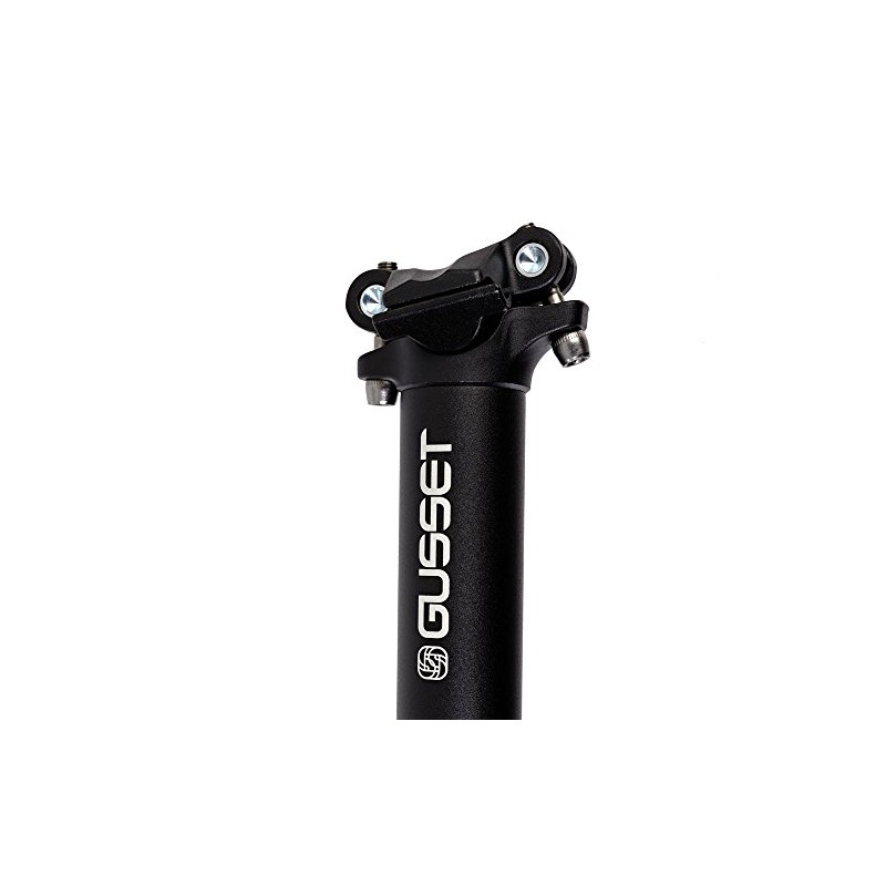 Gusset Lofty 450mm Extra Long Seatpost Black - Black, 30.9mm