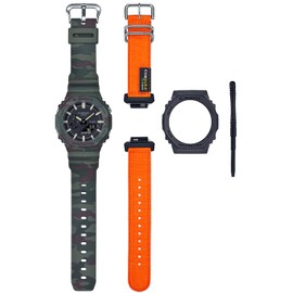 Casio G-SHOCK GA-2100 Series Men's Carbon Core Guard Digital Analog Combination Model, Limited Model / Box Set with Replacement Parts