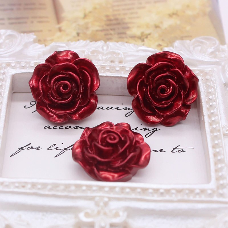 Chinchetas, 30 piezas con forma de rosa, chinchetas de punta