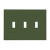 Wmhusu Light Switch Covers Olive Green 3 Gang Wall Plate