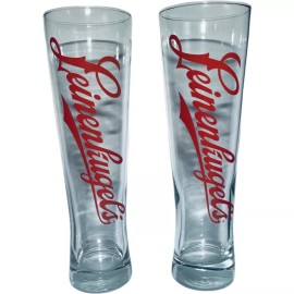Leinenkugels 22 oz. Beer Glasses | 9.75" Tall | Set of Two (2) | New & Free Ship