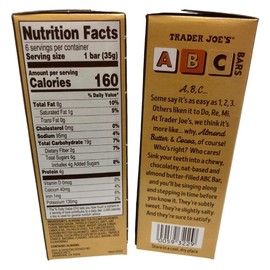 Trader Joe's - ABC Bars 6-1.2 OZ(35g) Bars - 2-PACK