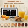 4 Slice Toaster Touch Screen, Stainless Steel Toasters Digital Timer,