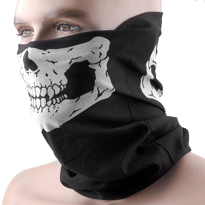 Skeleton Skull Bandana Snowboard Skiing Motorcycle Biking Rave Mask Paintball