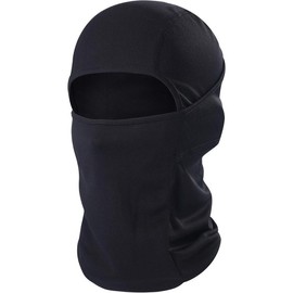 Balaclava  Mask Adjustable Windproof UV Protection Hood - Color: Pink, Size: One Size