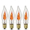 The Dreidel Company Electric Menorah Bulbs- 9 Flickering Flame Shaped