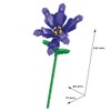 Purple Orchid Flower Model with Small Building Blocks