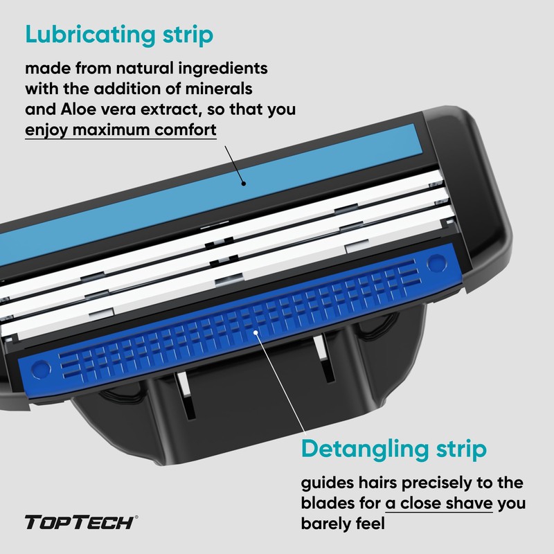 Razor 3 for Men - Replaceable Cartridges for Manual Shaving