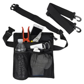 bssiwbepon Gardening Apron Garden Tool Belt for Women With Pockets Utility Tool Waist Bag Cleaning Apron for Teacher Sever DIY Work Waitress with Adjustable Belt and Shoulder Strap