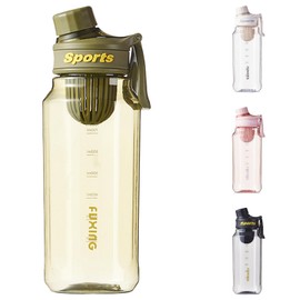 Greyoe Greyoe 1 St1ck Sport Protein Shaker Wasserflasche, Hochwertiger Protein Shaker PC+PP, f1r Fitness Herren und Damen Sport Outdoor und t?glichen Gebrauch