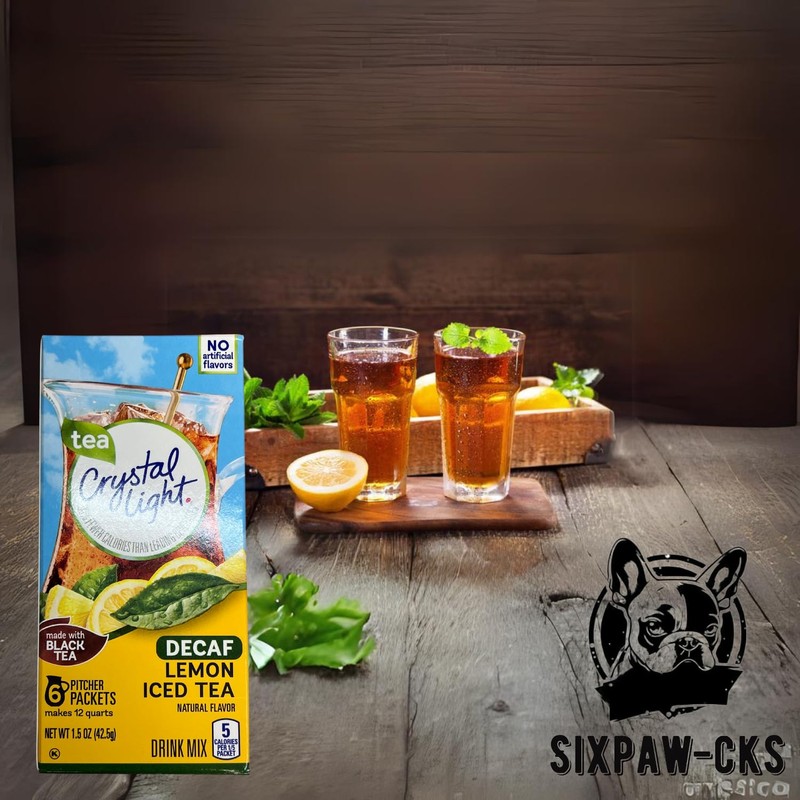 Crystal Light Sugar-Free Decaffeinated Lemon Iced Tea Naturally Flavored Powdered