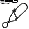 Spro Matt Black Snagless Snap Hooks for Spin Fishing, Snaps