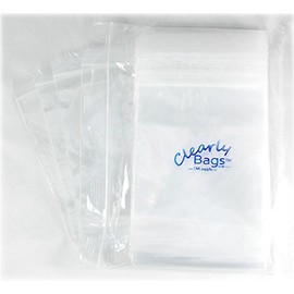 ClearlyBags Reclosable Plastic Bag 5"x7" 6-mil Zip Lock pk/100
