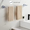 Leyden Crystal Bathroom Hardware Set, Chrome Bathroom Accessories Silver Towel