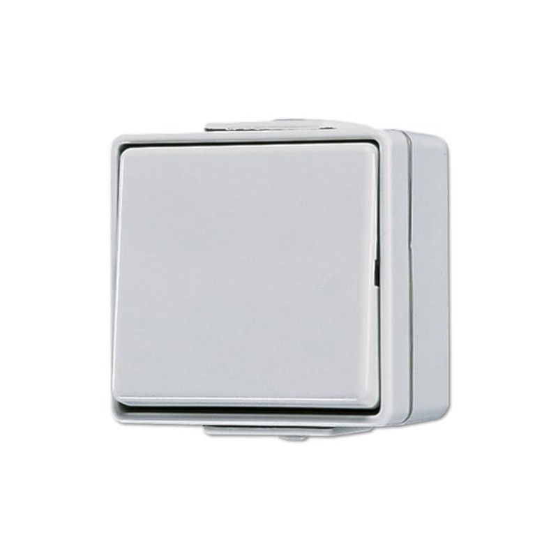 Jung 607W Wippschalter, Kreuz, grau, WG600