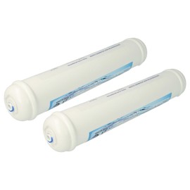 vhbw 2 x Water Filter Cartridge Filter Compatible with LG Electronics GR-P206FLQA, GR-P206TLQ, GR-P207DLQ, GR-P207DTQ Side-by-Side Fridge