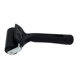 IWOWHERO 2pcs Rubber Rollers for Stamping Printing Tools Heavy Duty Metal Frame for Easy Ink Distribution for Crafting Construction Gluing Black