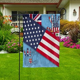 Flag-USA And Fiji Friendship Handprints American Flag Fijian Perfect Decoration Premium Polyester-Decorative Indoor Outdoor Flag