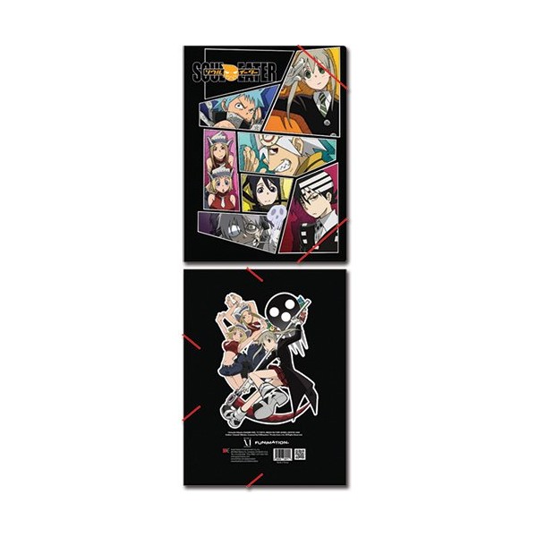 Soul Eater Meisters and Weapons Elastic Band Document Folder File