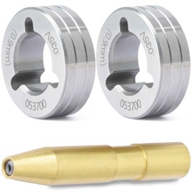 YUXIVCNE 2 PCS 053700 Drive Roll Kit Compatible with Millermatic 200 210 212 250 251 252 Welder Replace 079595, 035" V-Groove