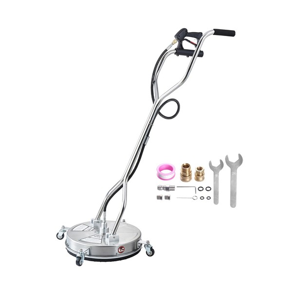 VEVOR 18" Pressure Washer Surface Cleaner, Stainless Steel Pressure Washer