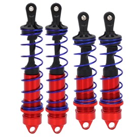 4Pcs Shocks Absorber HighEfficiency Shock Absorption Strong Durable Dampers Suspension for 1/8 RC Remote Control Car(Red )