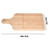 Wooden Cutting Board with Handle Thick Rubberwood Chopping Board Non