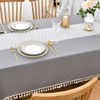 Yofori Heavy Duty Cotton Blend Tablecloth for Rectangular Tables Solid