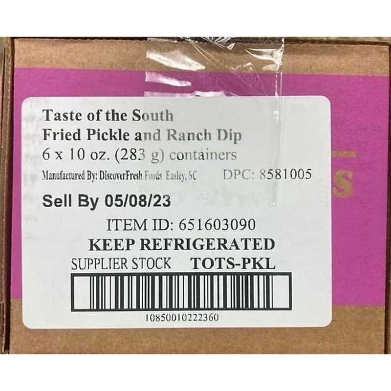 Generic Taste of the South Fried Pickle and Ranch Dip,