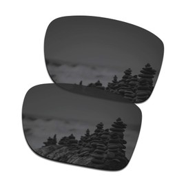 SmartVLT Men's Stealth Black Replacement Lenses for Oakley Holbrook Metal OO4123 Sunglass