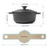 HAWOK Cast Iron Pre-seasoned Mini Dutch oven Dia. 18 cm/7