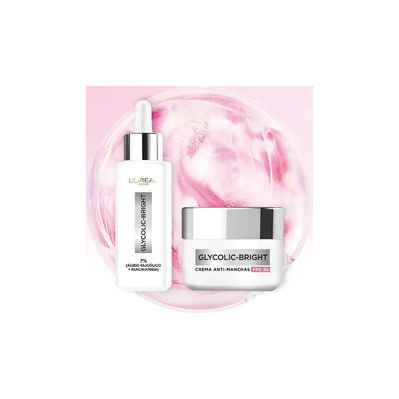 Loréal Glycolic Bright Sérum Anti Manchas Kit 2