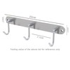 INTIRILIFE Stainless steel coat rack Modell C - 3 Hooks