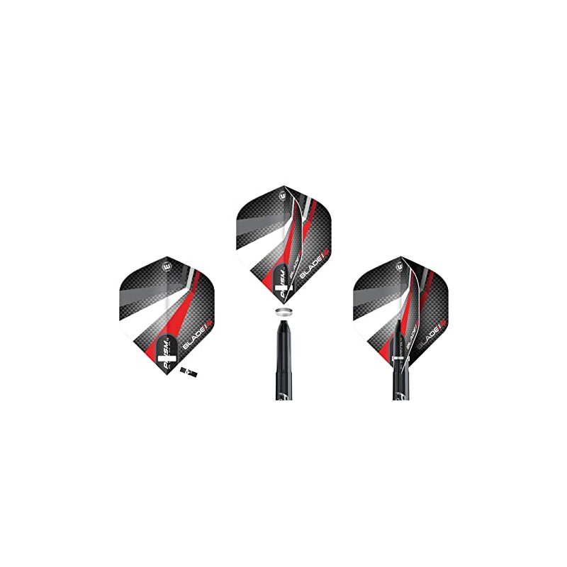 WINMAU Black Logo Darts Flight Punch